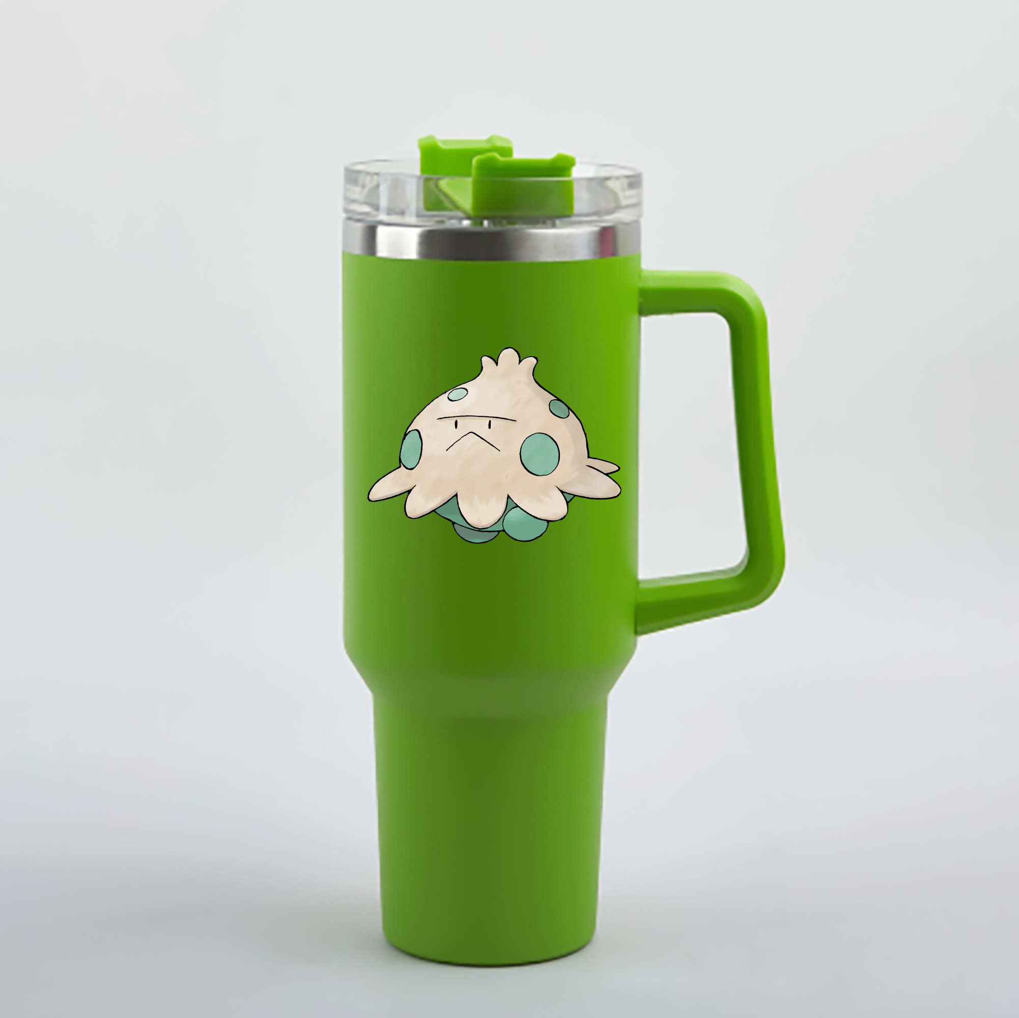 （画像用） ポケットモンスター Pokémon 1200mL車用タンブラー - クリスタルステッカー（プラスチックストロー付き）